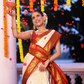 Pure Handloom Korvai Saree | Cream White and Red