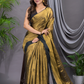 Tissue Silk Saree With Olive Green - 013
