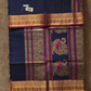 Kanchi Cotton|Navy Blue & Maroon