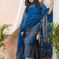 Sea Blue Muslin Jamdani 2-Piece Set Kurti & Dupatta (UNSTITCHED) -492