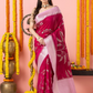 Classic Benarasi Semi Silk Saree | Magenta Pink