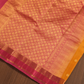 Silk Mark Certified Handloom Kanjivaram Silk Saree  |  Mustard Yellow