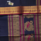 Kanchi Cotton|Navy Blue & Maroon