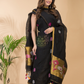 Smokey Black Linen X Linen 2-Piece Set Kurti & Dupatta (UNSTITCHED) -099