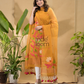 Turmeric Orange Jamdani 2-Piece Set Kurti & Dupatta (UNSTITCHED) -757