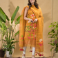 Turmeric Orange Jamdani 2-Piece Set Kurti & Dupatta (UNSTITCHED) -757