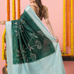 Classic Benarasi Semi Silk Saree | Dark Green