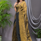Tissue Silk Saree With Olive Green - 013