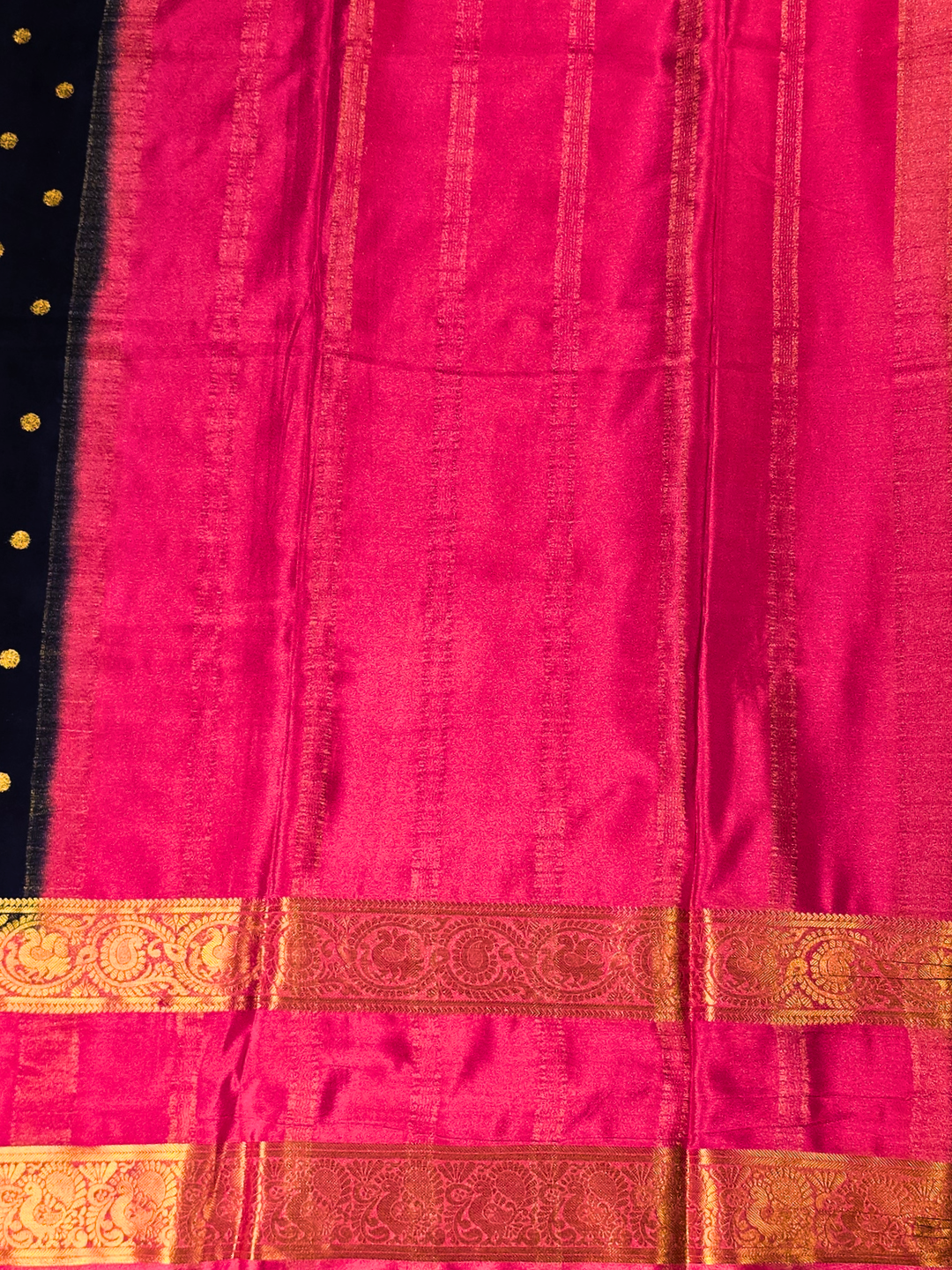 Classic Mysore Silk Saree  |  Dark Blue