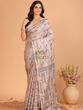 Tissue Jamdani Saree With Light Beige - 110