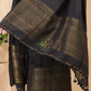 Rich Black Organic Linen 2-Piece Set Kurti & Dupatta (UNSTITCHED) -080
