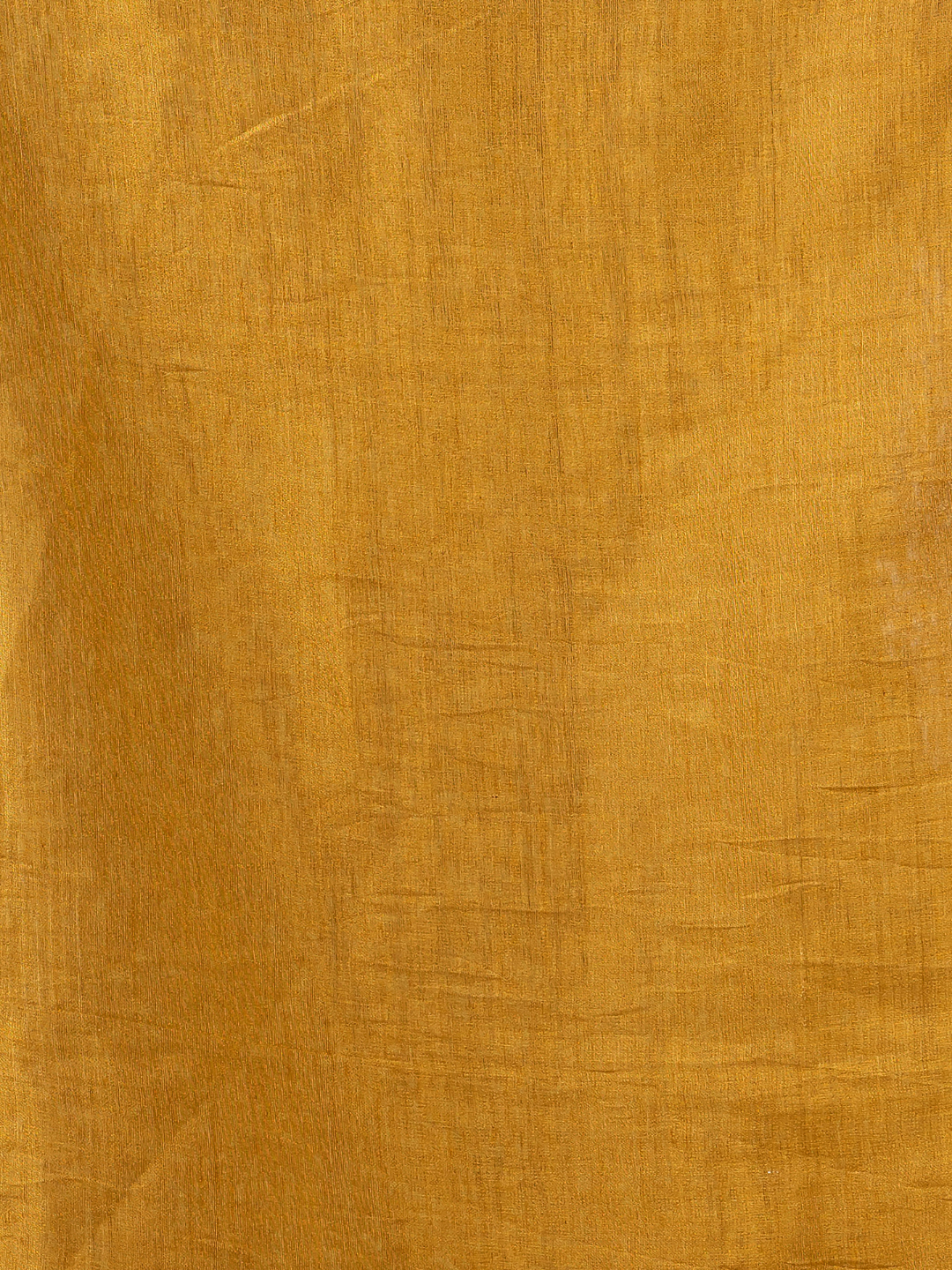 Pure Handloom Linen Saree | Golden Yellow  and Yellow  | Half and Half style with Contrast Border