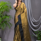 Tissue Silk Saree With Olive Green - 013