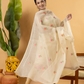 Classic Kota Doria Cotton Unstitched 2-Piece Kurti | Cream