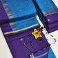 Maheshwari Silk Cotton Saree – Festive Elegance | Indigo Blue
