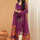 Berry Plum | Handloom Jamdani Muslin Unstitched 2-Piece Kurti