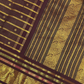 Handwoven Pure Gadwal Silk Saree  | Brown