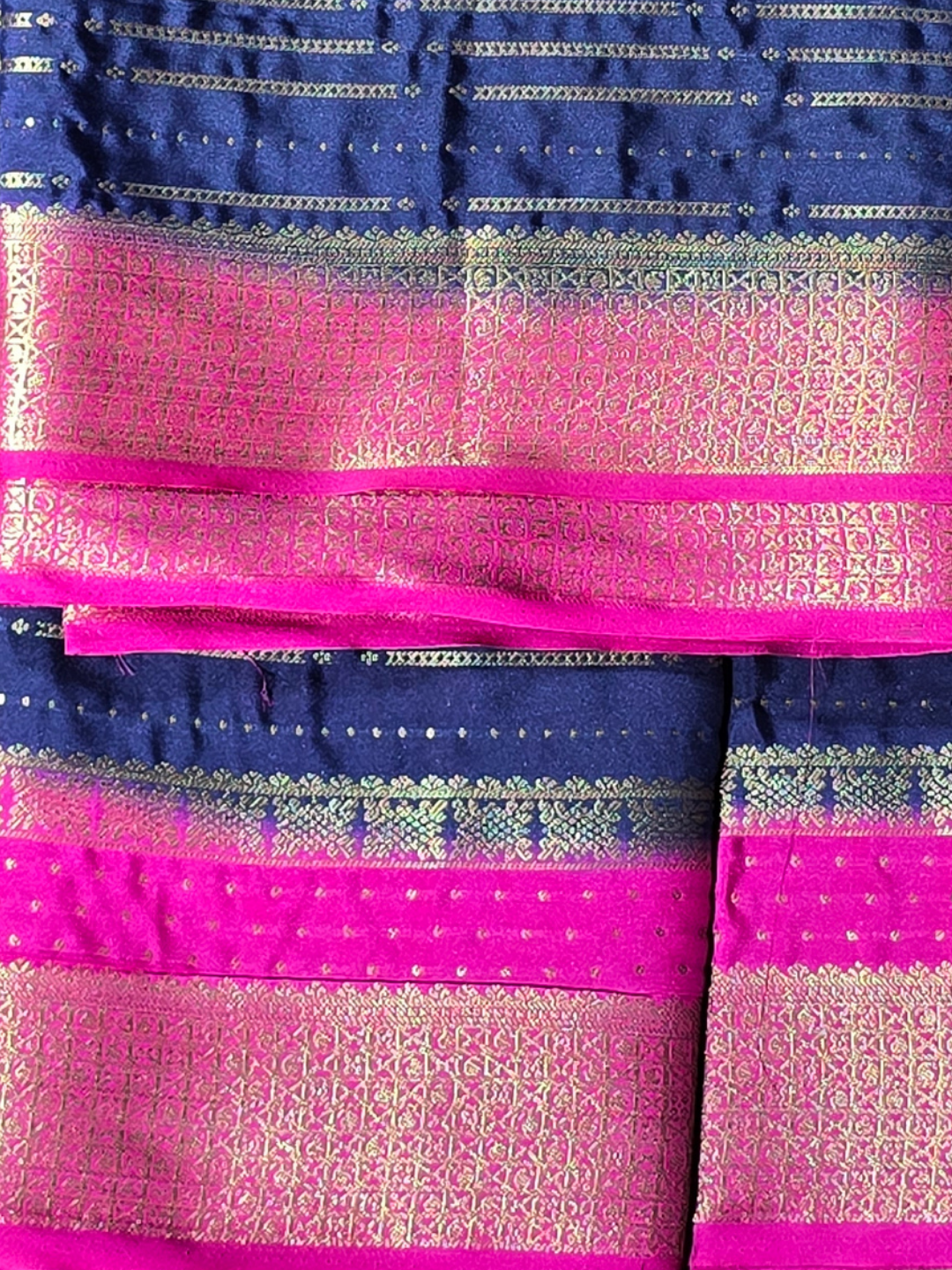 Classic Mysore Silk Saree  |  Navy Blue