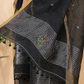 Dark Black Linen X Linen 2-Piece Set Kurti & Dupatta (UNSTITCHED) -082