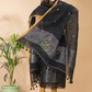 Dark Black Linen X Linen 2-Piece Set Kurti & Dupatta (UNSTITCHED) -082