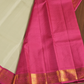 Silk Mark Certified Handloom Kanjivaram Silk Saree  |  Warm Ivory