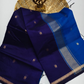 Maheshwari Silk Cotton Saree – Festive Elegance | Indigo Blue