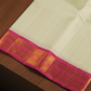 Silk Mark Certified Handloom Kanjivaram Silk Saree  |  Warm Ivory