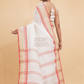 Dewali Silk Saree with Red and Golden Border-008 - indeloom