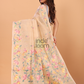Tussar Silk Jamdani Saree With Pale Brown - 139