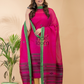 Dark Pink Mercerized Cotton 2-Piece Set Kurti & Dupatta (UNSTITCHED) -090