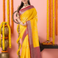 Classic Benarasi Semi Silk Saree | Mustard Yellow
