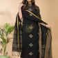 Coal Black Linen X Linen 2-Piece Set Kurti & Dupatta (UNSTITCHED) -091