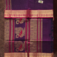 Kanchi Cotton|Purple & REd