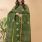 Jungle Green Linen X Linen 2-Piece Set Kurti & Dupatta (UNSTITCHED) - 092