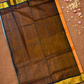 Handloom Korvai Silk Cotton Saree  |  Tangerine Orange