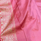 Pure Banarasi Exclusive Ektara Kora JAMDANI Tilfi saree  | Coral Pink