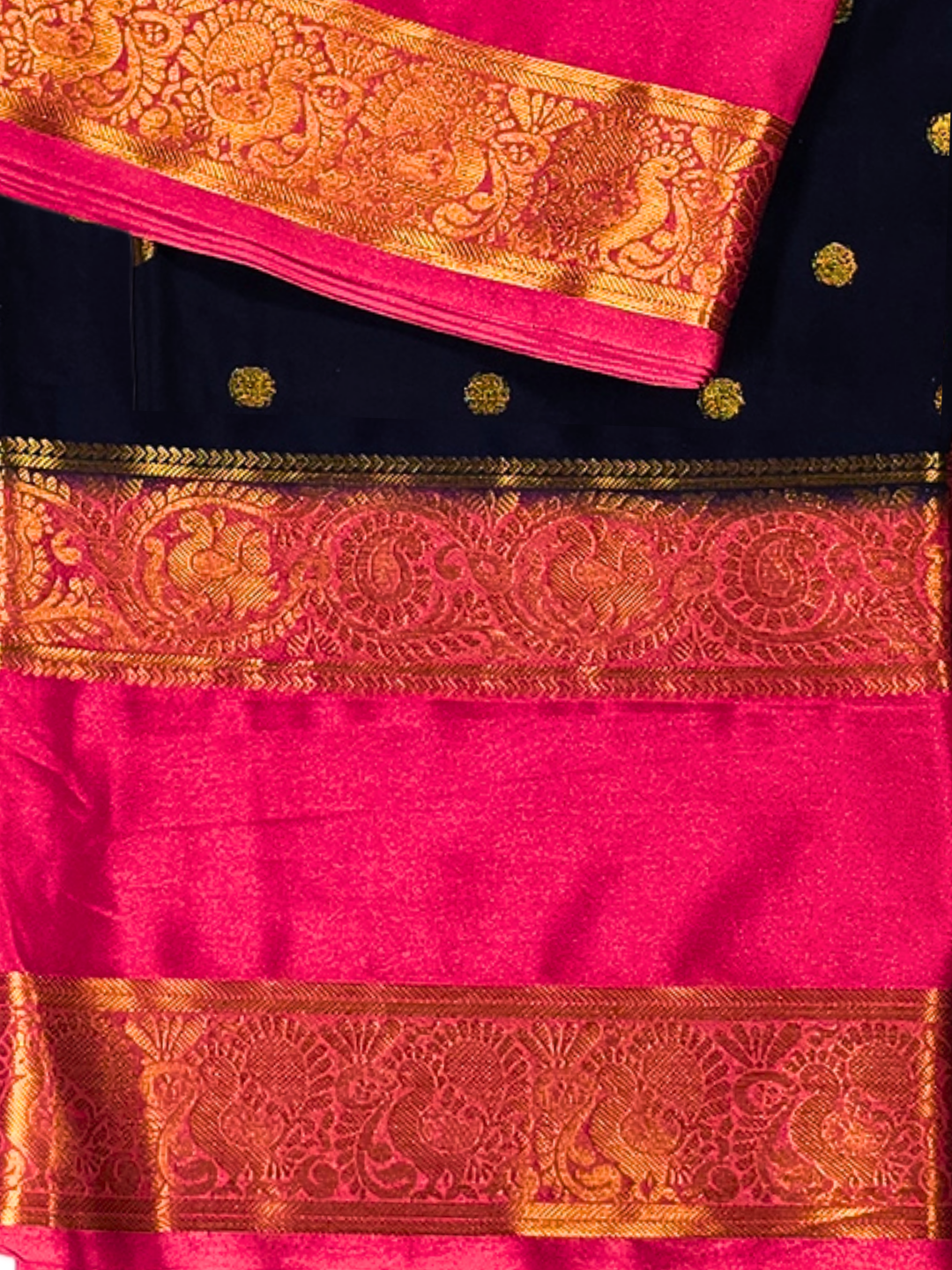 Classic Mysore Silk Saree  |  Dark Blue