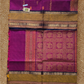 Kanchi Cotton|Magenta & Mustard Yellow/ Dark Purple
