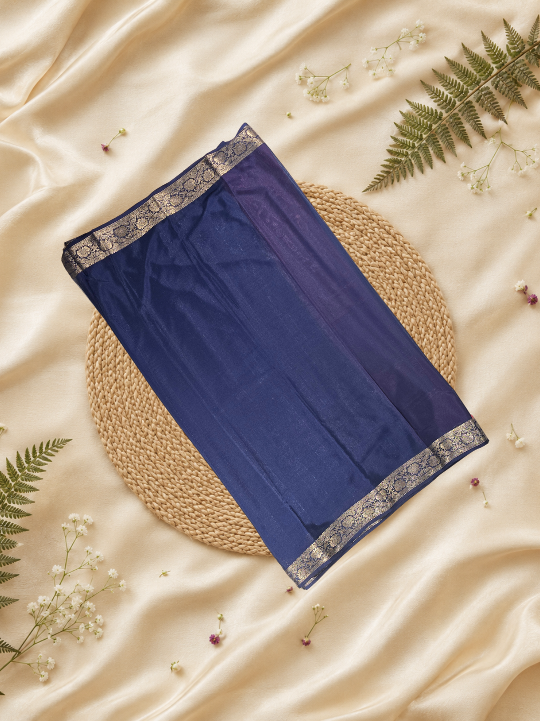 Mysore Silk Saree With Rani Pink