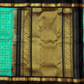 Pure Handwoven Gadwal Silk Saree With Teal Green - 031