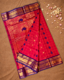 Chettinad Cottton Saree With Rose Pink