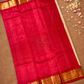 Pure Handloom Korvai Saree | Ruby Red