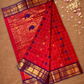 Chettinad Cottton Saree With Red
