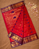Chettinad Cottton Saree With Red