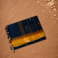 Chettinad  Cottton Saree WithNavy Blue
