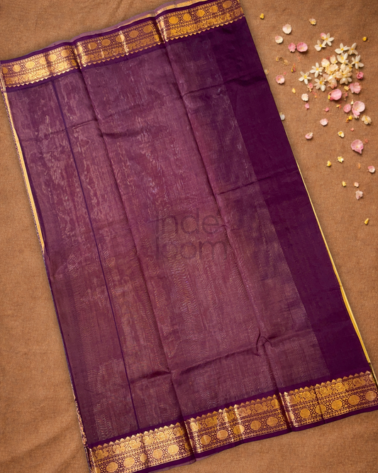 Pure Handloom Korvai Saree | Corn Yellow
