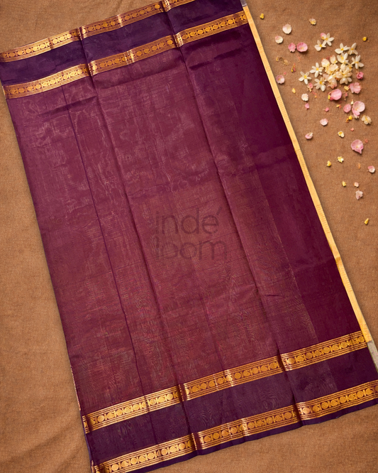 Pure Handloom Korvai Saree | Cream Butter