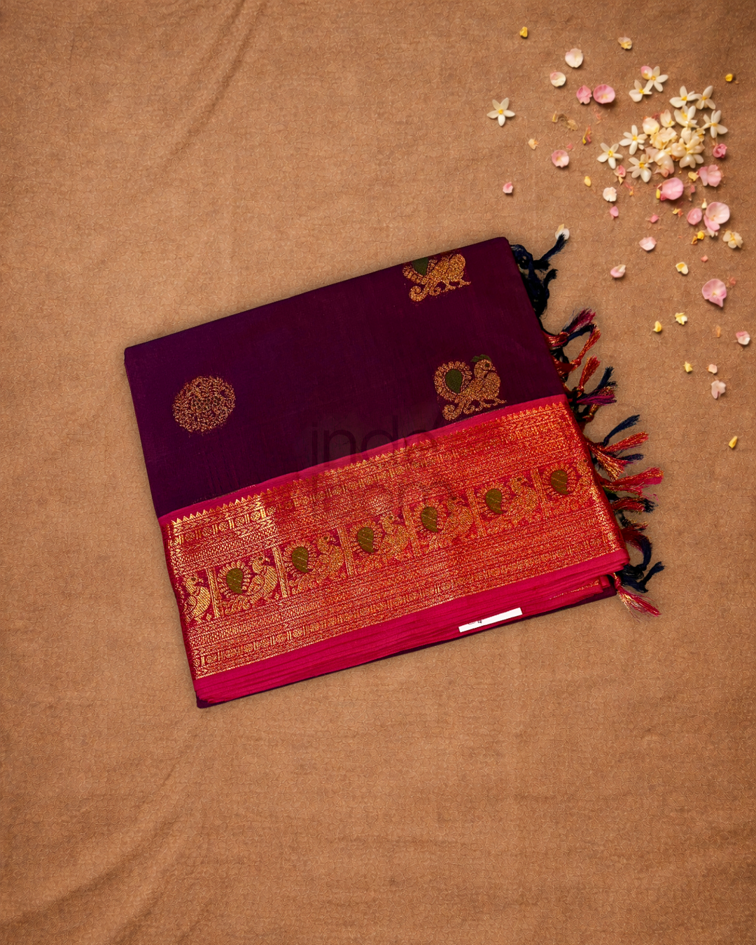 Chettinad Cottton Saree With Maroon