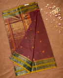 Chettinad Cottton Saree With Maroon