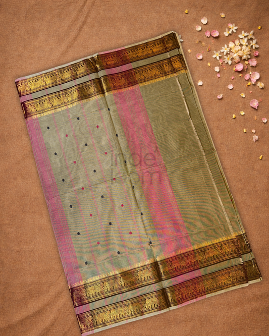 Chettinad Cotton Saree  |  Warm Beige